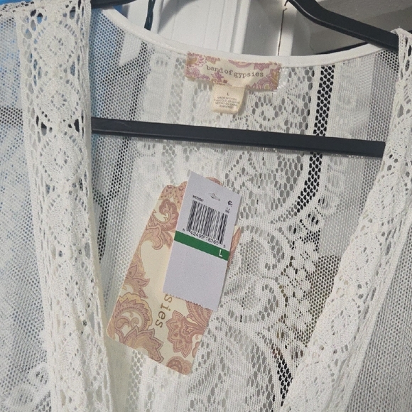 Band Of Gypsies Lace Maxi Duster NWT L - Picture 3 of 8